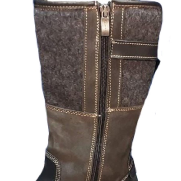Tamaris Mid Calf Wool/Leather Boots - Picture 8 of 14